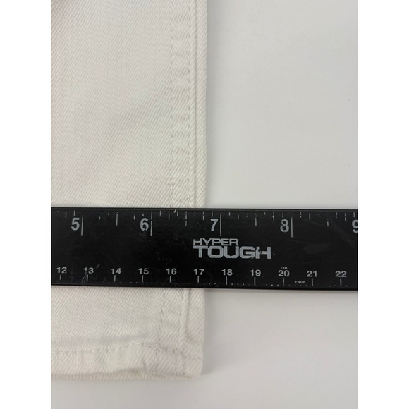 J. Crew White Stretch Denim Jeans Embellished Kiss Back‎ Pocket Women 27R - Picture 11 of 12